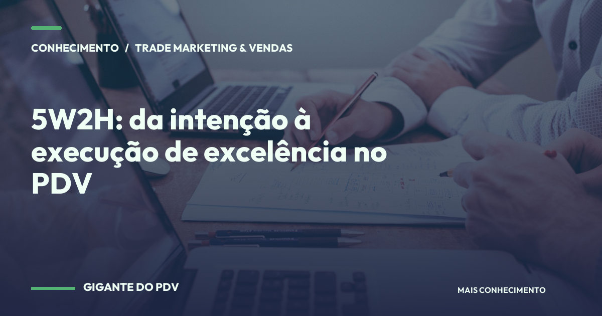 Imagem editorial contextual: 5W2H: da intenção à execução de excelência no PDV