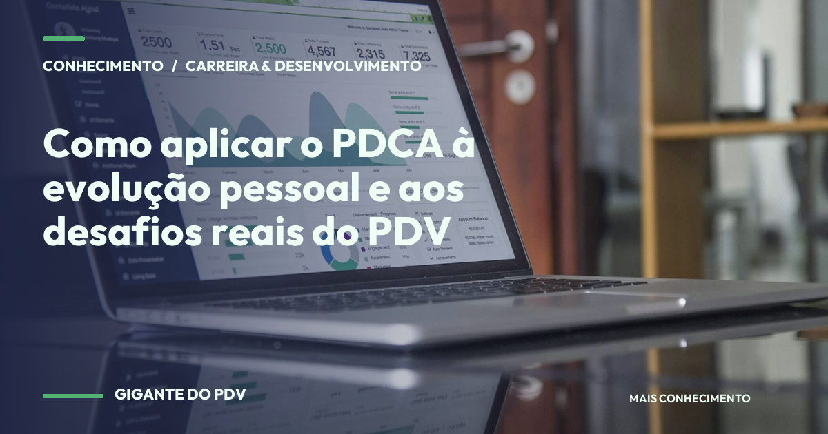 Imagem editorial contextual: Como aplicar o PDCA à evolução pessoal e aos desafios reais do PDV