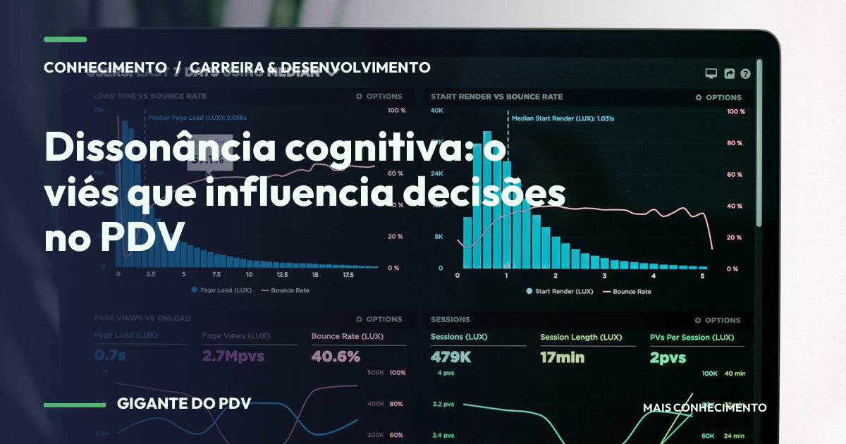 Imagem editorial contextual: Dissonância cognitiva: o viés que influencia decisões no PDV