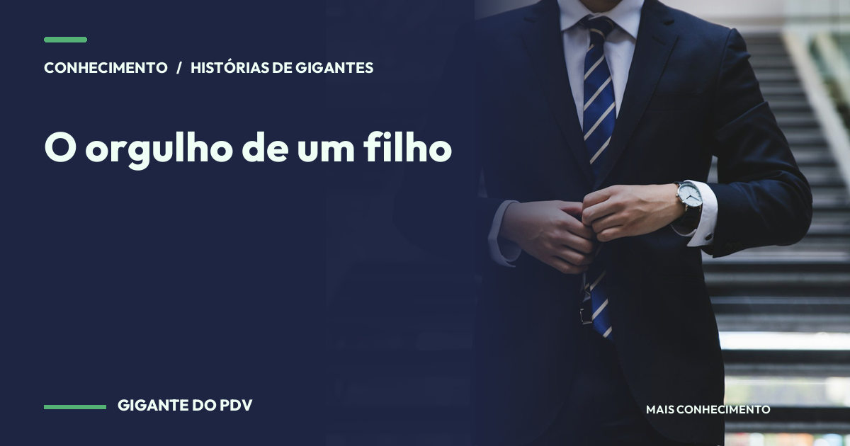 Imagem editorial contextual: O orgulho de um filho