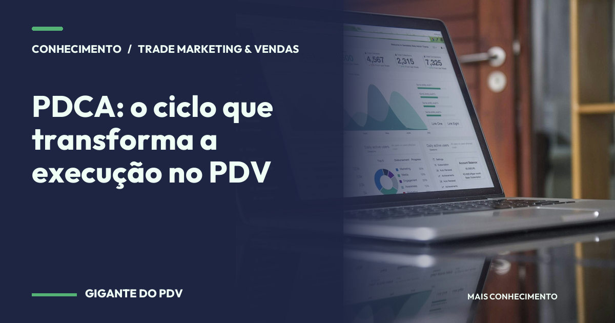 Imagem editorial contextual: PDCA: o ciclo que transforma a execução no PDV