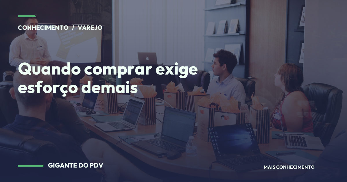 Imagem editorial contextual: Quando comprar exige esforço demais